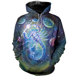 3D Printed Scorpio T Shirt Long sleeve Hoodie DT140603