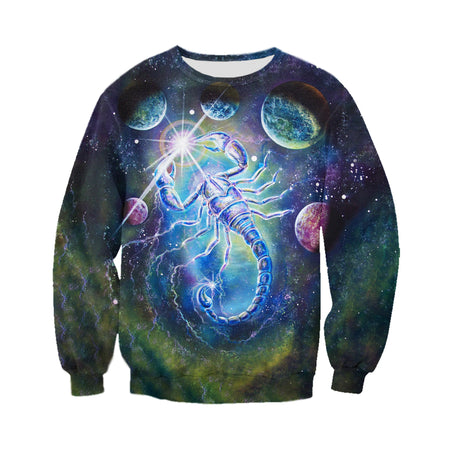 3D Printed Scorpio T Shirt Long sleeve Hoodie DT140603