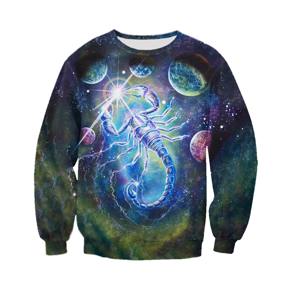3D Printed Scorpio T Shirt Long sleeve Hoodie DT140603