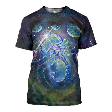 3D Printed Scorpio T Shirt Long sleeve Hoodie DT140603