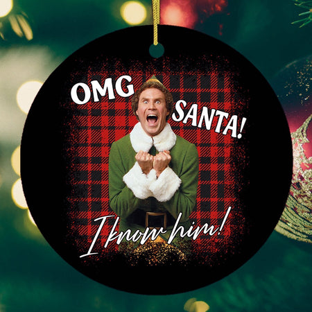 Buddy The Elf Funny Christmas Ornament