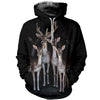 3D Printed Family Deer Hoodie T-shirt