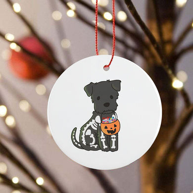 Dog Happy Halloween Tree Ornament Decorations, Halloween Decorations, Halloween Decor, Ceramic Ornament