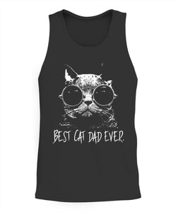 Best Cat Dad Ever Vintage Retro Cat Father Gift Men TShirt