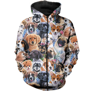 3D All Over Printed Dogs Shirts And Shorts DT23081915