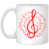 Treble Clef Spiral Score New Edition Mug