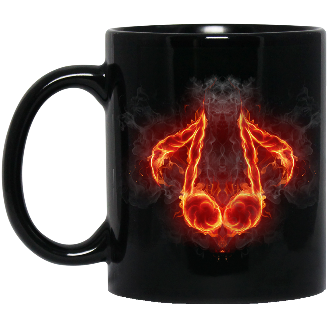 Music Burning Flame Mug