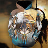 [sk0342-auh-tpa] EAGLE DREAM CATCHER 3D Unisex Hoodies - Camellia Print