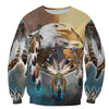 [sk0342-auh-tpa] EAGLE DREAM CATCHER 3D Unisex Hoodies - Camellia Print