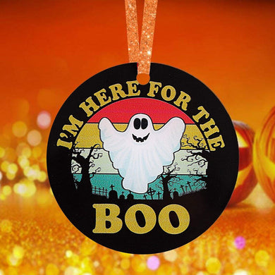 Funny pumpkin ornament Happy Halloween Tree Ornament Decorations, Halloween Decor, Ceramic Ornament
