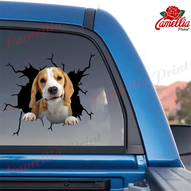 Beagle Crack Bone Sticker Your Cute Jeans Logo Stickers Christmas Gifts For Couples