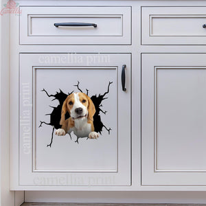 Beagle Crack Bone Sticker Your Cute Jeans Logo Stickers Christmas Gifts For Couples
