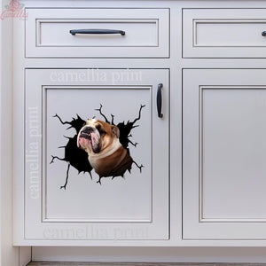 English Bulldog Crack Duck Decal Pretty Cute Vinyl Sticker Maker Birthday Gift For Wife