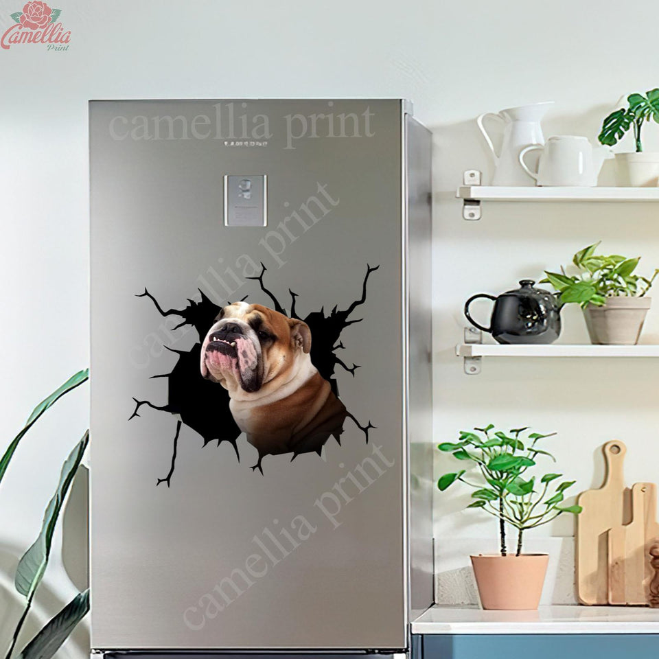 English Bulldog Crack Duck Decal Pretty Cute Vinyl Sticker Maker Birthday Gift For Wife