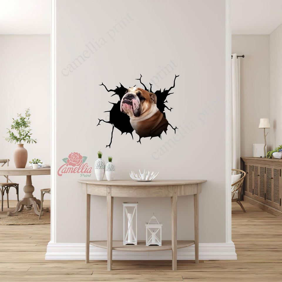 English Bulldog Crack Duck Decal Pretty Cute Vinyl Sticker Maker Birthday Gift For Wife
