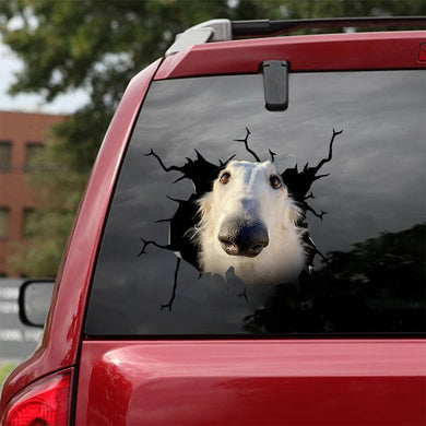 [ha0371-snf-tpa]-borzoi-crack-car-sticker-dogs-lover