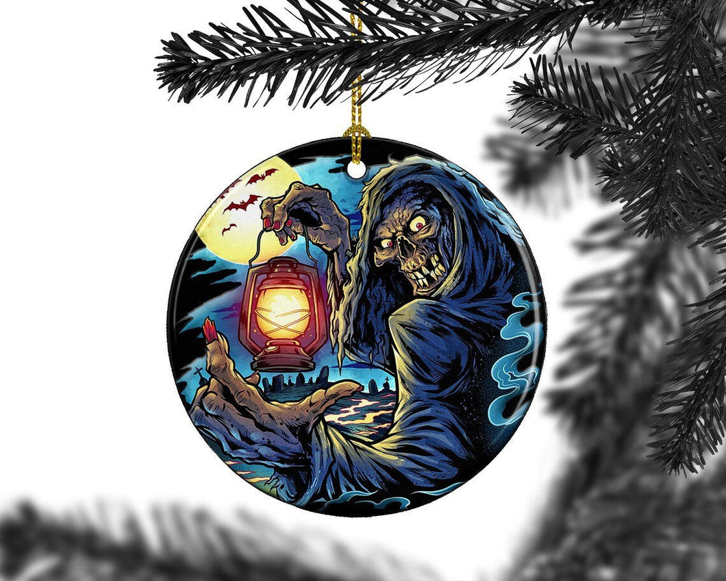 Halloween Grim Reaper Happy Halloween Tree Ornament Decorations, Halloween Decorations, Halloween Decor