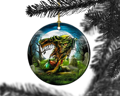 Halloween Zombie Graveyard Happy Halloween Tree Ornament Decorations, Halloween Decorations, Halloween Decor