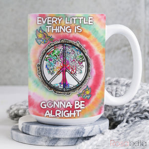 Custom Cups Hippie Coffee Mugs Peace Pigeon Mug All Over Print HLZ2512004 | 15oz