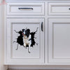 Border Collie Crack Sticker Box Your Cute Jeans Custom Decal Stickers Birthday Gift Ideas