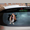 Basset Hound Crack Sticker Box Funny Wall Decor Vinyl Window Decals Birthday Gifts For Women