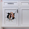 Basset Hound Crack Sticker Box Funny Wall Decor Vinyl Window Decals Birthday Gifts For Women