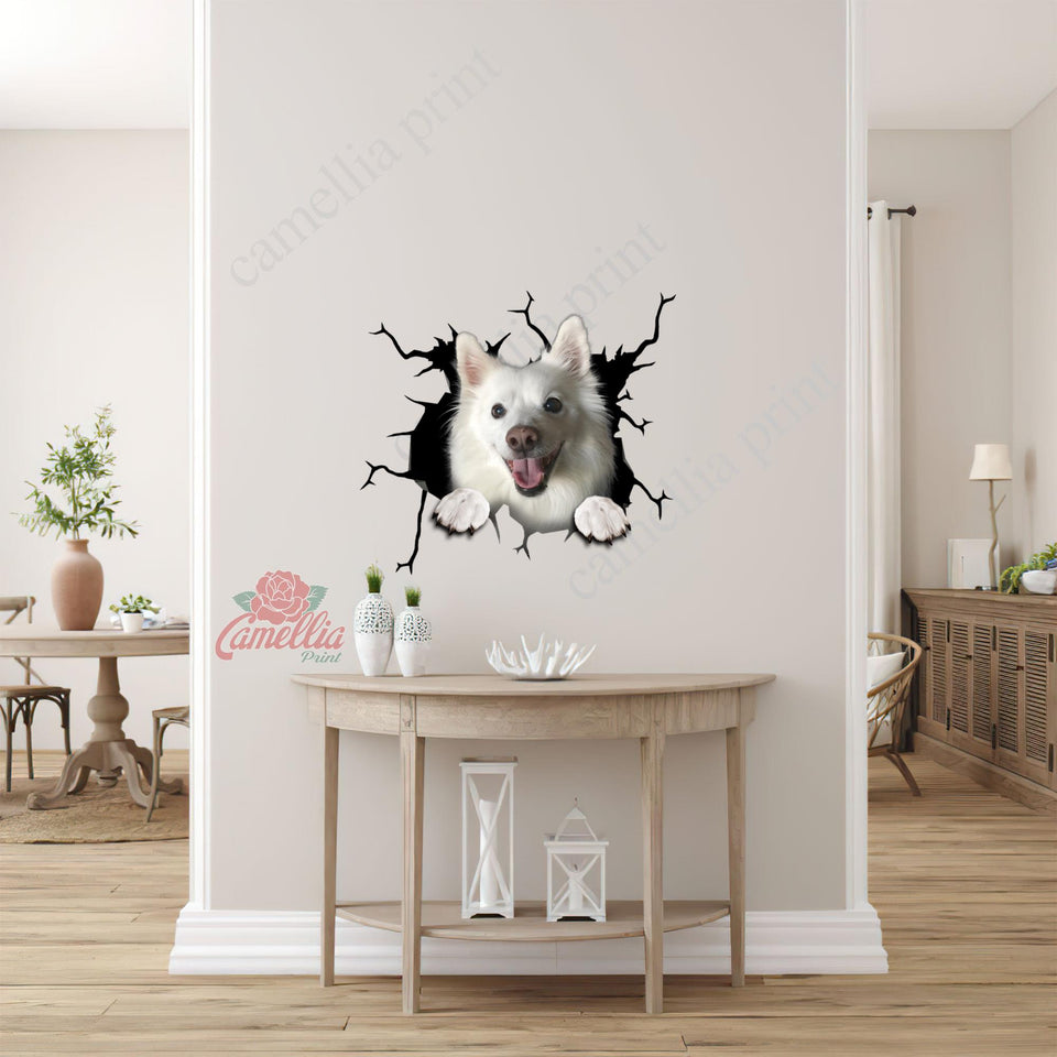 American Eskimo Crack Decal For Car Window Your Cute Jeans Dot Stickers Anniversary Ideas