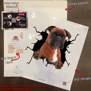 Boxer Crack Stickers For Scrapbooking You Cute Car Window Decals Memorial Wind Chimes
