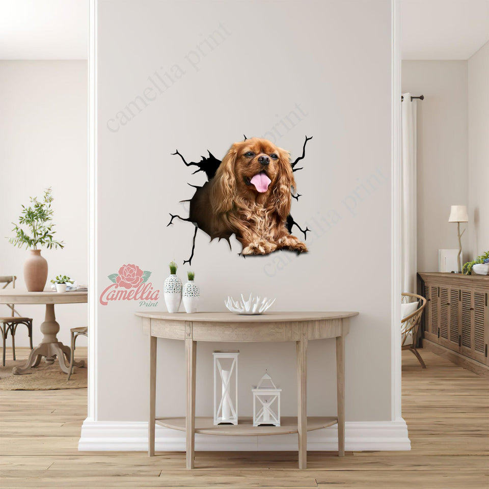 Cavalier King Charles Spaniel Crack Sticker Pack A Cute Logo Stickers Best Gift For Boyfriend