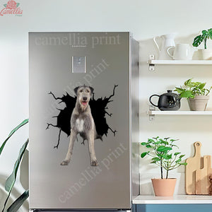 Wolfhound Crack Decal For Car Window Kawaii Logo Stickers Birthday Gift