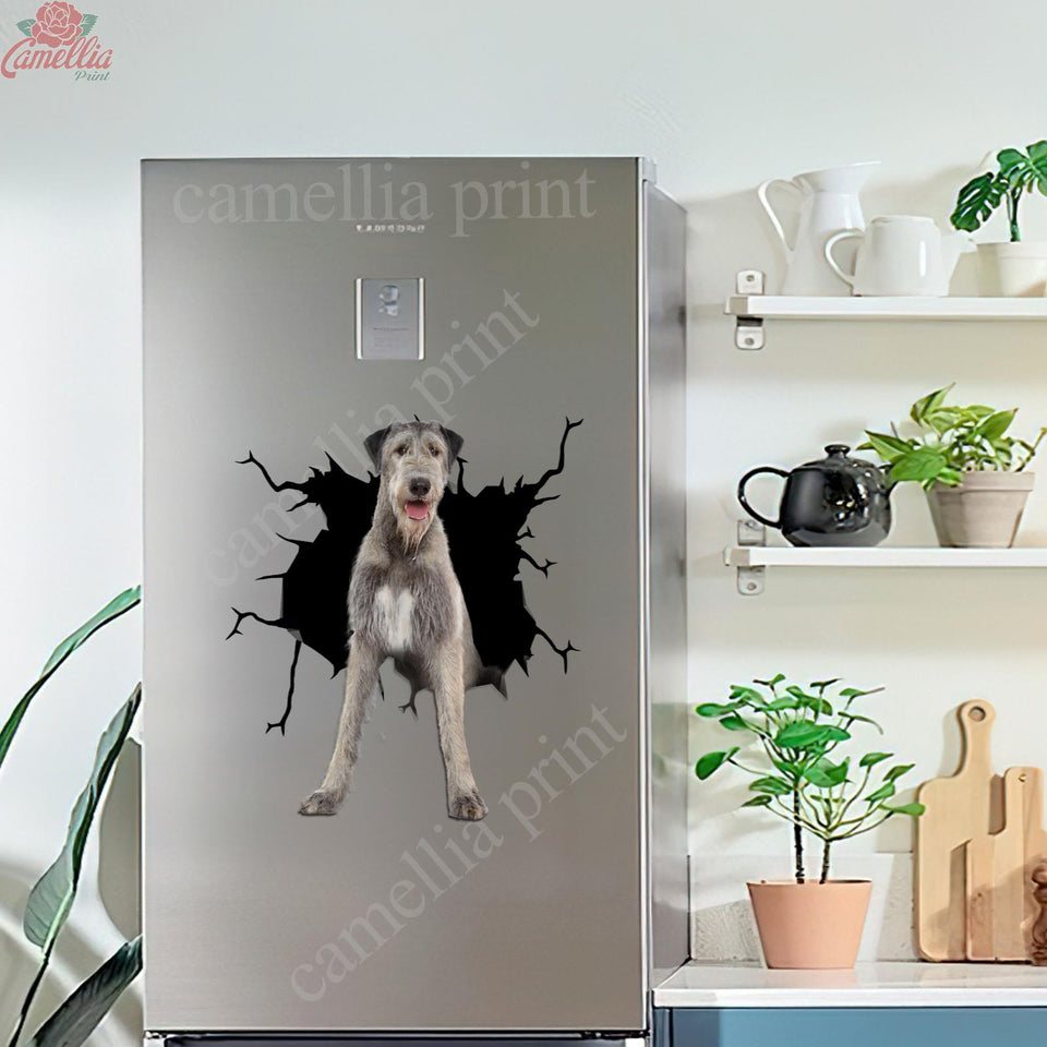 Wolfhound Crack Decal For Car Window Kawaii Logo Stickers Birthday Gift
