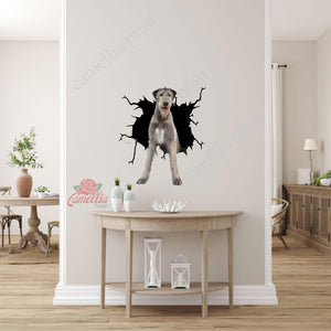 Wolfhound Crack Decal For Car Window Kawaii Logo Stickers Birthday Gift