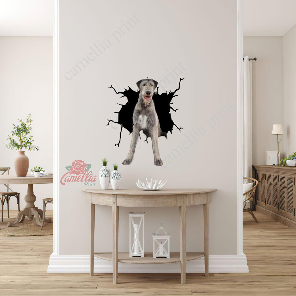 Wolfhound Crack Decal For Car Window Kawaii Logo Stickers Birthday Gift