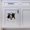 Border Collie Crack Head Decal Funny Custom Logo Stickers 10th Anniversary Gift