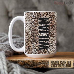Custom Cups Leopard Cup Cheetah Print Cups All Over Print HNL0901007Z | 15oz