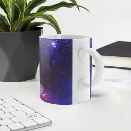 Custom Cups Lion Galaxy Mugs All Over Print PYR2612003 | 15oz