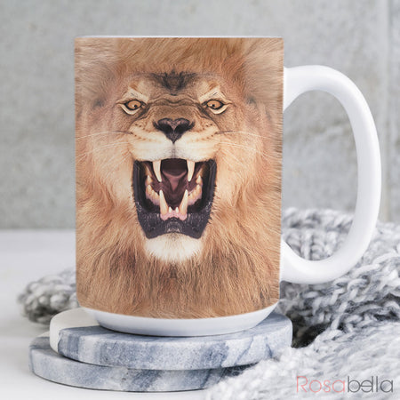 Custom Cups Lion Mugs All Over Print HNM2511004 | 15oz