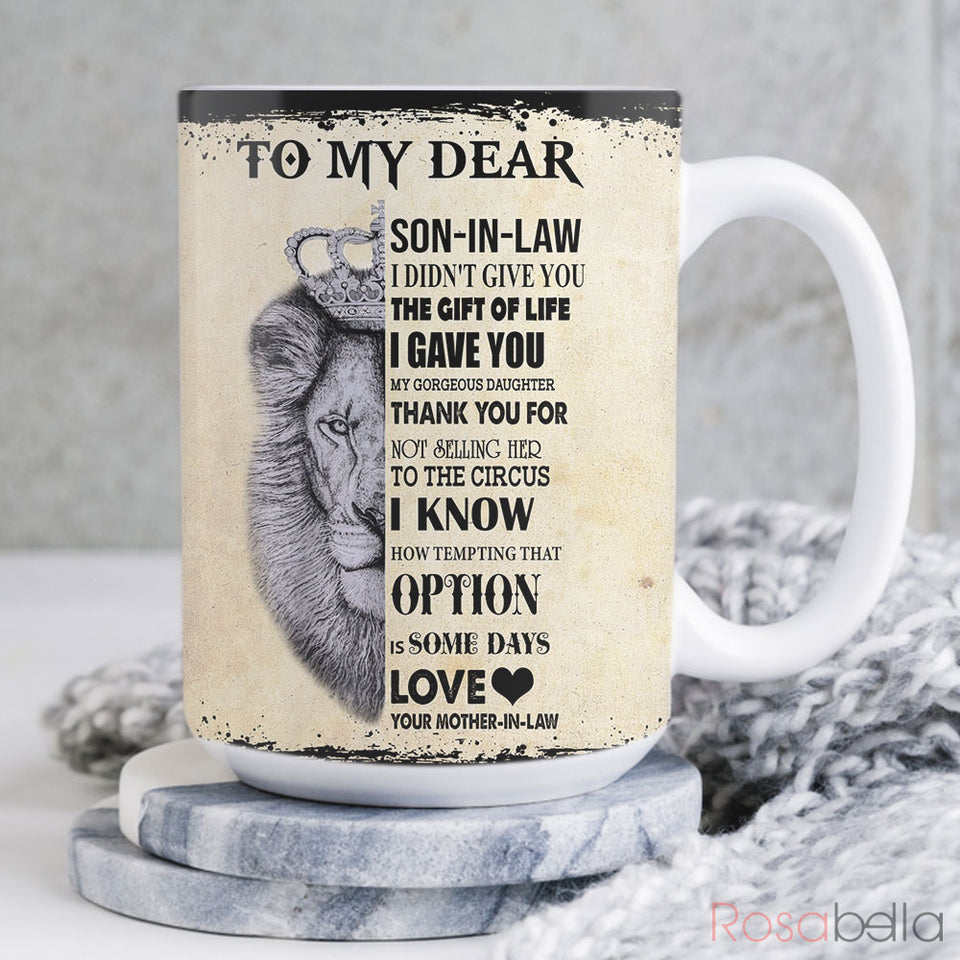 Custom Cups Lion Son In Law Mugs All Over Print TTZ2311011 | 15oz