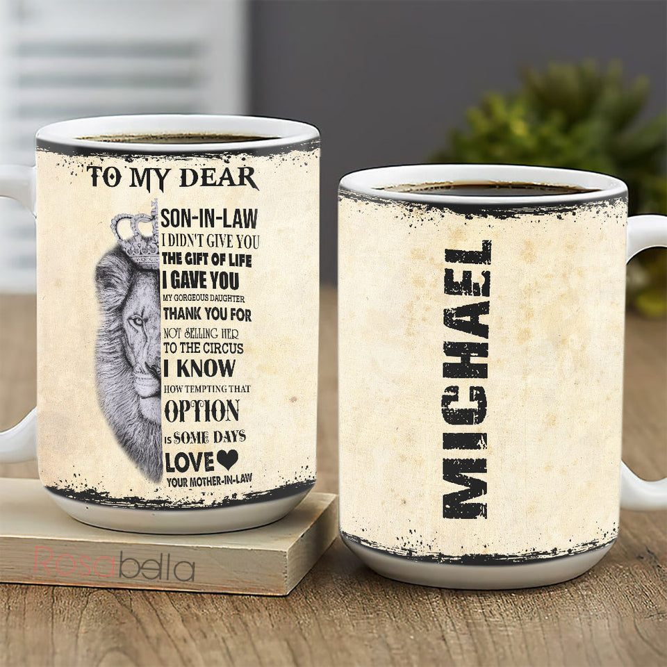 Custom Cups Lion Son In Law Mugs All Over Print TTZ2311011 | 15oz