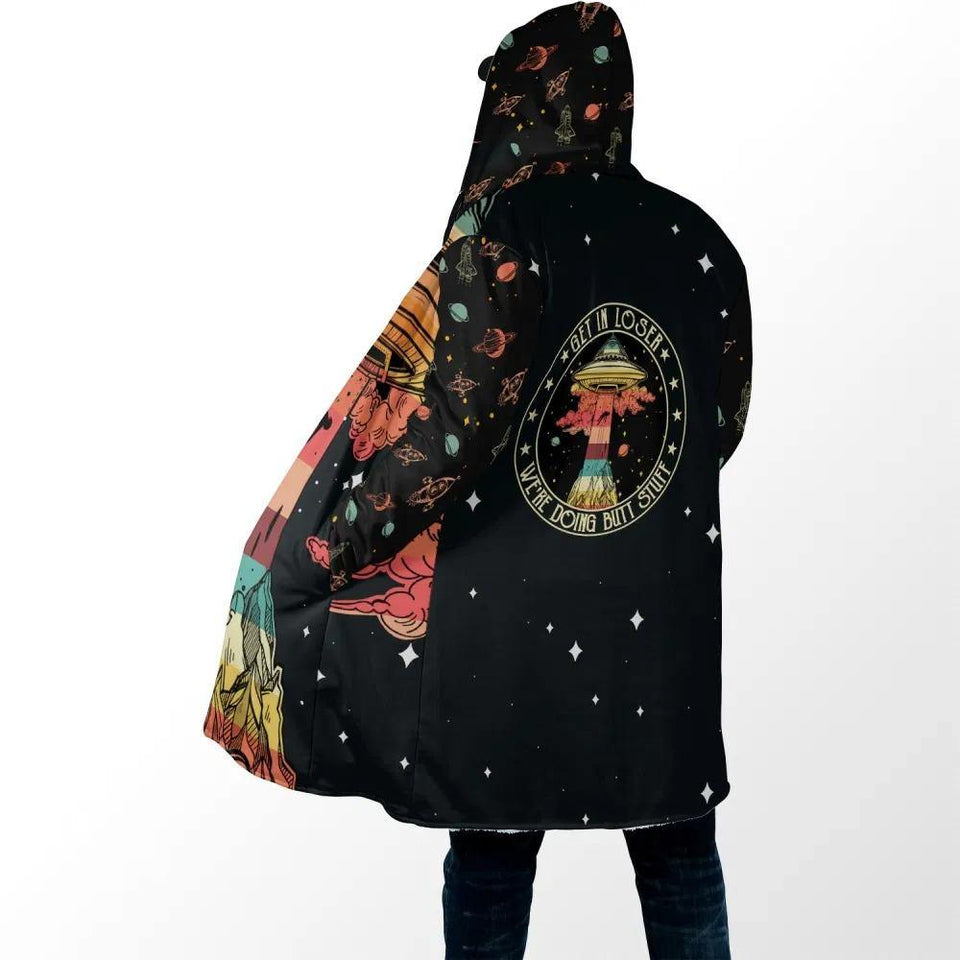 Get In Loser We’re Doing Butt Stuff Hoodie Coat HC1036 - Camellia Print