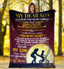  My Dear Son I Closed My Eyes Mom And Son In The Moonlight Ultra Soft Cozy Plush Fleece Blanket