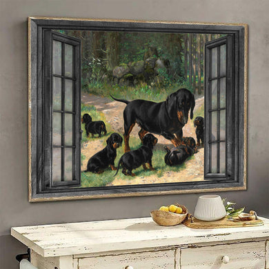 [ha0283-snf-ptd]-dachshund--poster-dogs-lover