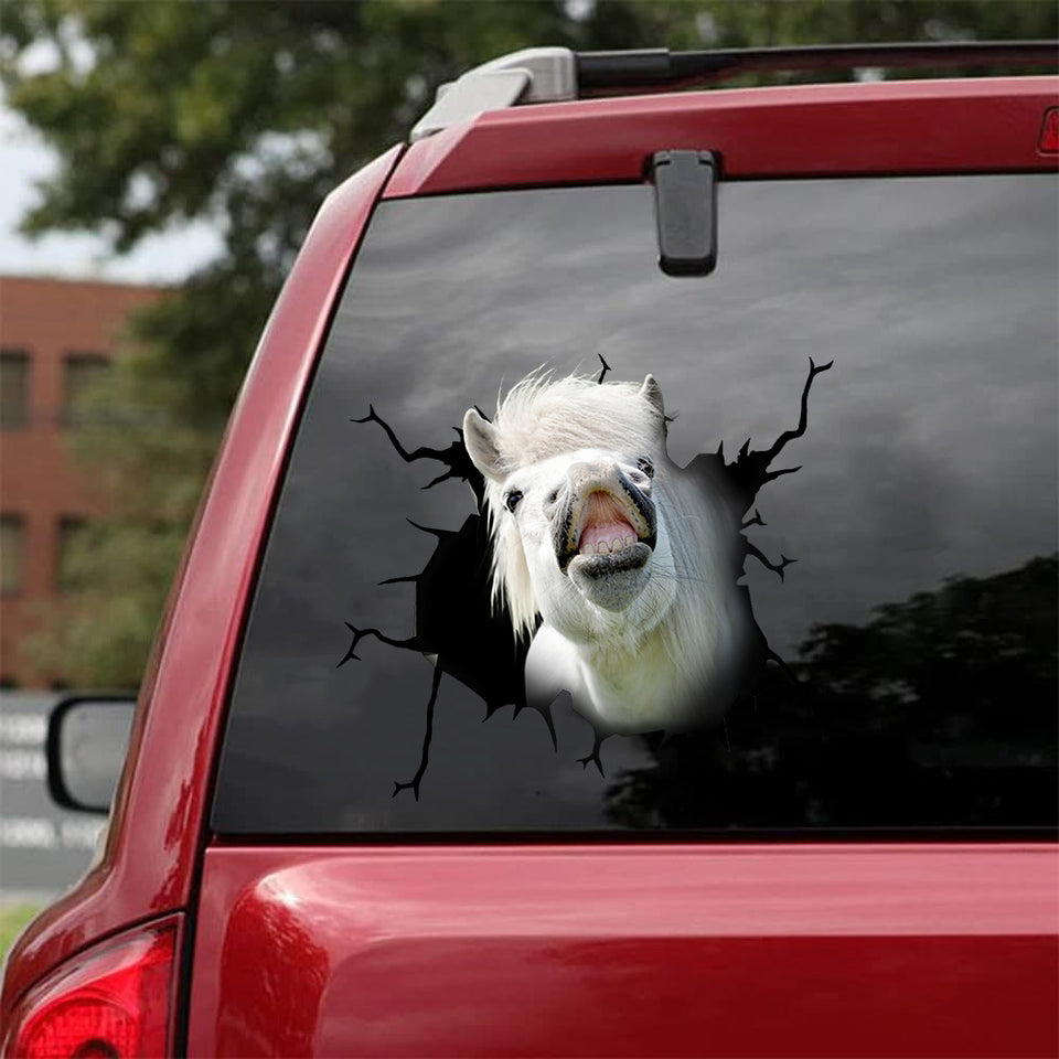 [sk1274-snf-tnt]-pony-horse-crack-sticker-cattle-lover