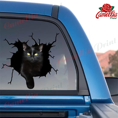 Funny Black Cat Car Decal Custom The Cutest Decal 25th Anniversary Gifts