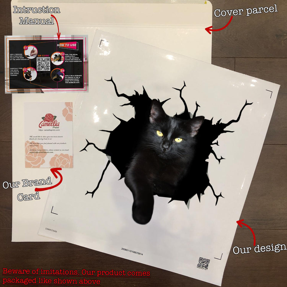 Funny Black Cat Car Decal Custom The Cutest Decal 25th Anniversary Gifts