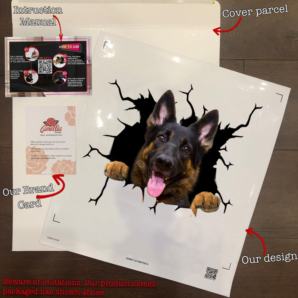 Funny German Shepherd Sticker Cute Funny Car Sticker Gift Ideas For Mom