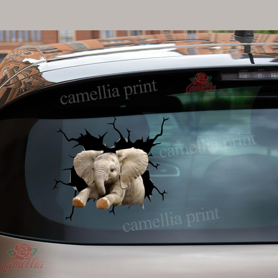 Elephant Decal Sticker Car Lovable Label Stickers Easter Gifts