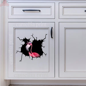 Funny Flamingo Duck Decal Humor Vinyl Stickers For Cars Father's Day Gifts