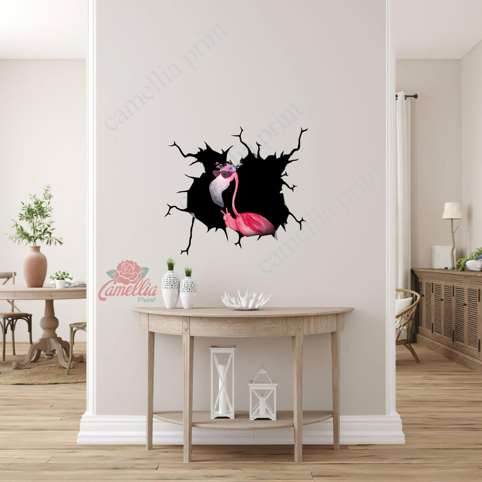 Funny Flamingo Duck Decal Humor Vinyl Stickers For Cars Father's Day Gifts