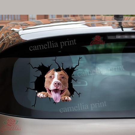 Funny Pitbull Decal Sticker Car Nice Window Decals Good Gifts For Dad